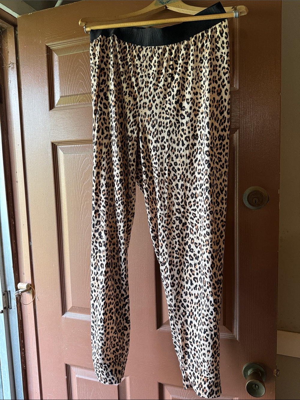 Juicy Couture Leopard Print Bottoms in Tan and Black size XL